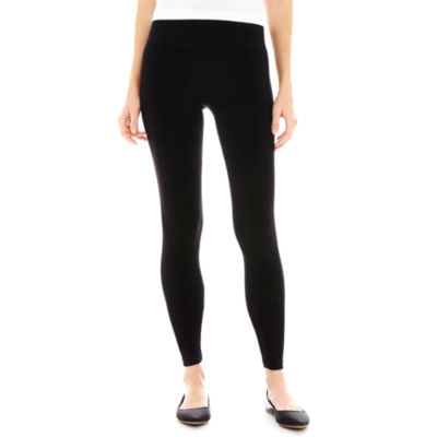 Mixit™ Seamless Tummy Control Leggings, Color: Black - JCPenney