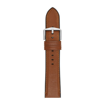 mens light brown leather watch