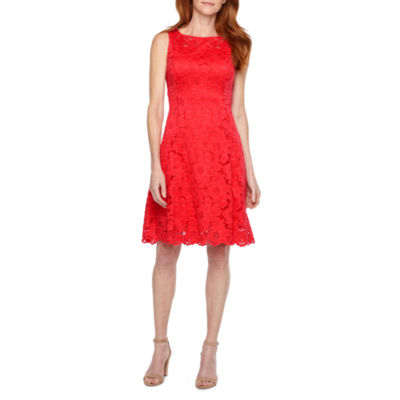 jcpenney red lace dress