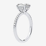 Modern Bride Signature Womens 2 1/4 CT. T.W. Lab Grown White Diamond 14K White Gold Oval Solitaire Engagement Ring