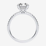 Modern Bride Signature Womens 2 1/4 CT. T.W. Lab Grown White Diamond 14K White Gold Round Solitaire Engagement Ring