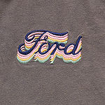 Ford Embroidered Juniors Womens Cropped Polo Shirt