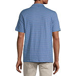 St. John's Bay Jersey Mens Regular Fit Short Sleeve Pocket Polo Shirt