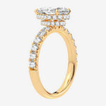 Modern Bride Signature Womens 2 3/4 CT. T.W. Lab Grown White Diamond 14K Gold Pear Solitaire Engagement Ring