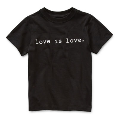 Hope & Wonder Love Is Love Toddler Unisex Crew Neck Short Sleeve Graphic T-Shirt