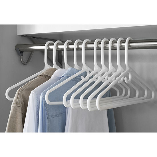 Rethink Your Room Rethink Your Room 10-pc.Heavy Duty Plastic Hangers