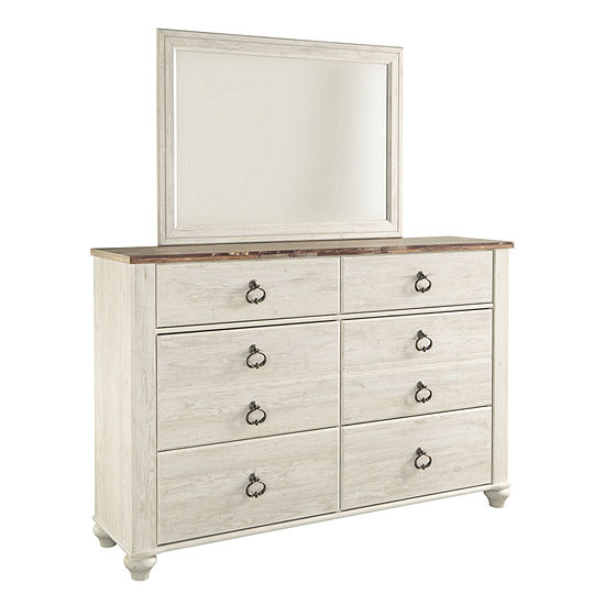 Signature Design by Ashley® Smithfield Two Tone Dresser and Mirror