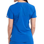 Med Couture Womens 8579 Racerback Shirttail V-Neck Scrub Top - Plus