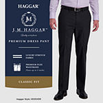 J.M Haggar® Mens 4 Way Stretch Classic Fit Flat Front Patterned Dress Pant