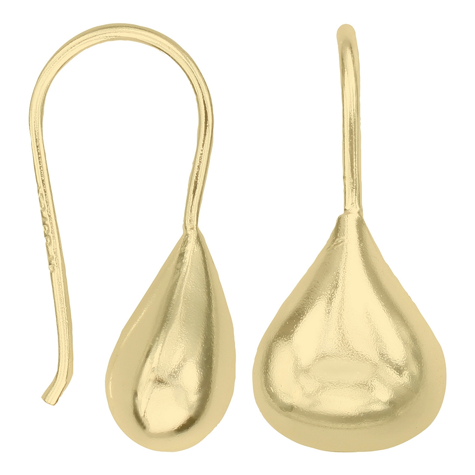 Bridge Jewelry Gold Plated Sculptural Teardrop Earrings