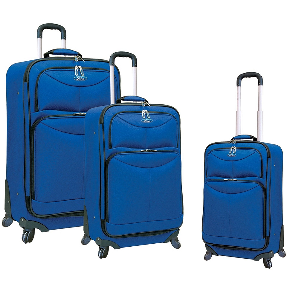 Travelers Club FORD Focus 3 pc. Expandable Spinner Upright Luggage Set