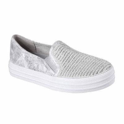 skechers women's shiny dancer slip on sneaker