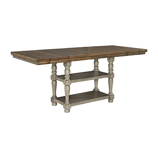 Signature Design by Ashley Lettner Collection Rectangular Wood-Top Dining Table