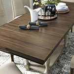 Signature Design by Ashley Lettner Collection Rectangular Wood-Top Dining Table