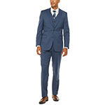 Stafford Blue Super Suit Blue Birdseye Classic Fit Stretch Suit Separates