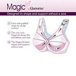 Glamorise Magic Lift® Embroidered Full Figure Support Wireless Unlined Full Coverage Bra-1016