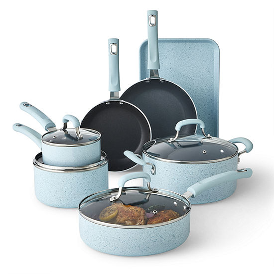 Cooks Spatter 11-pc Cookware Set, Color: Mint - JCPenney
