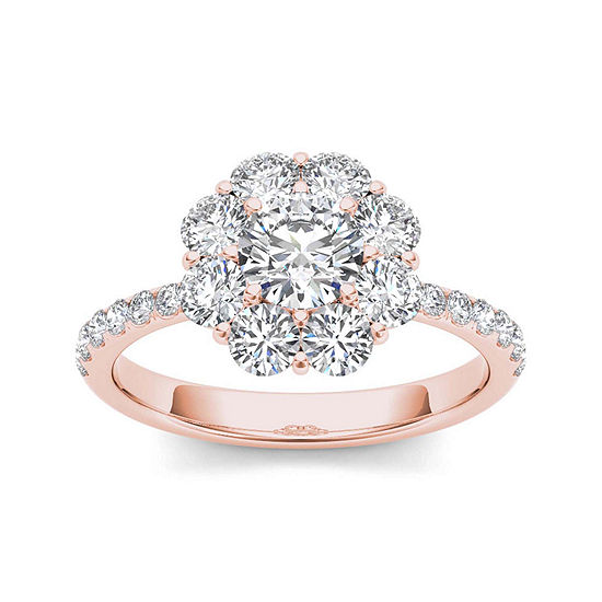 1 3/4 CT. T.W. Diamond 14K Rose Gold Engagement Ring