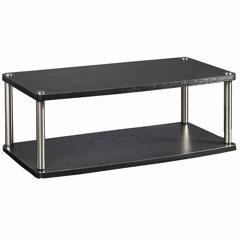 Turner Two-Tier Swivel Tv Stand, Black