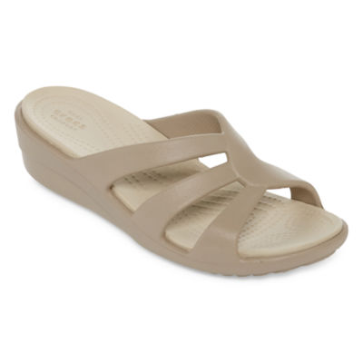 crocs women's wedge shoes