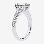 Modern Bride Signature Womens 2 1/3 CT. T.W. Lab Grown White Diamond 14K White Gold Rectangular Solitaire Engagement Ring