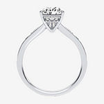 Modern Bride Signature Womens 1 3/4 CT. T.W. Lab Grown White Diamond 14K White Gold Pear Engagement Ring