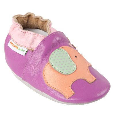 Momo Baby Girls Lovey Elephant Crib Shoes Color Purple Jcpenney
