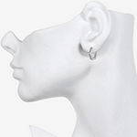 Bijoux Bar Silver Tone Huggie Hoop Earrings