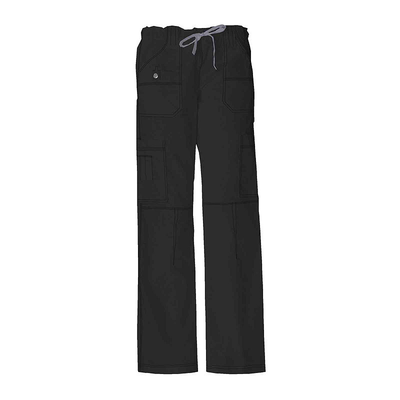 Dickies 857455 Youtility Cargo Scrub Pants - Juniors, Womens, Size X-Large, Black