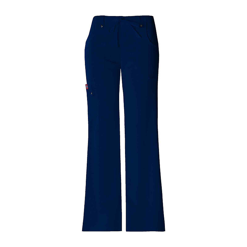 Dickies 82011 Womens Cargo Scrub Pants - Junior Petite, Size Large, Blue