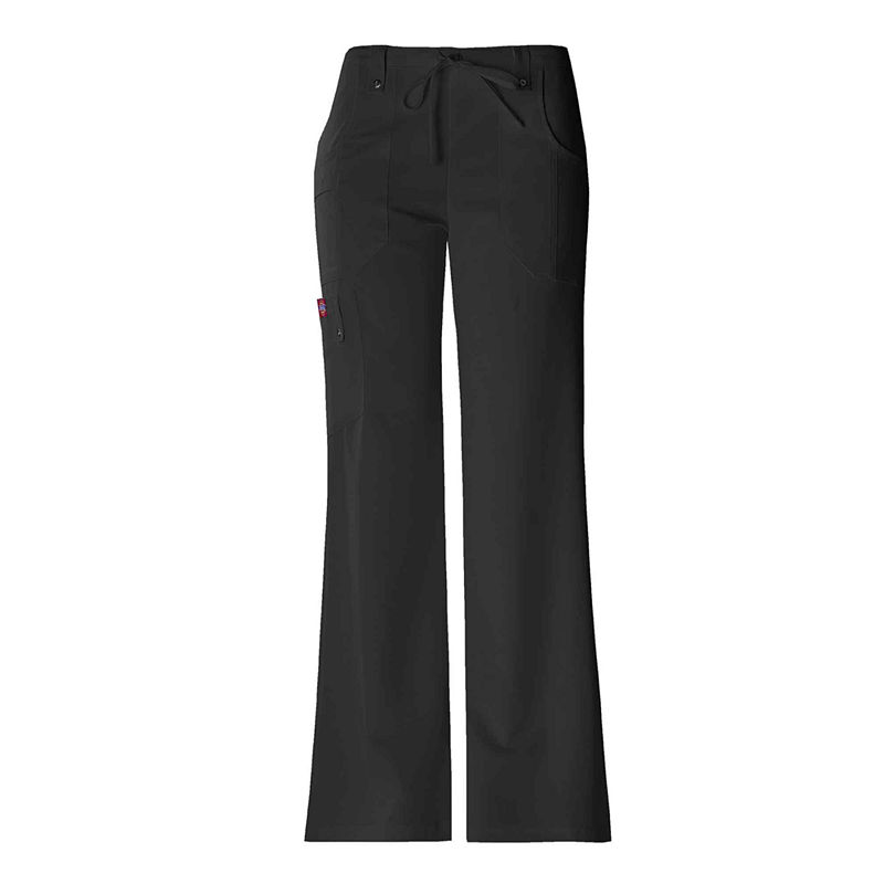 Dickies 82011 Womens Drawstring Cargo Scrubs-Junior Tall Plus, Size Xx-Large, Black