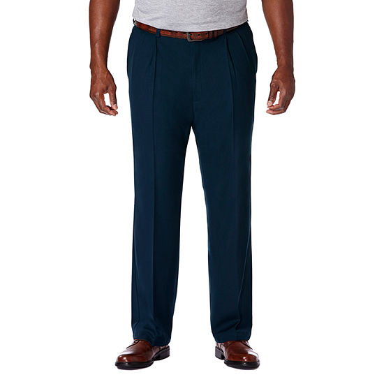 Haggar® Mens Cool 18 Pro Big and Tall Classic Fit Pleated Pant