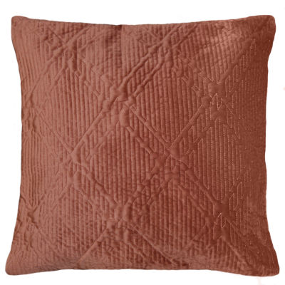 Anza Square Throw Pillow Color Mahogany Jcpenney