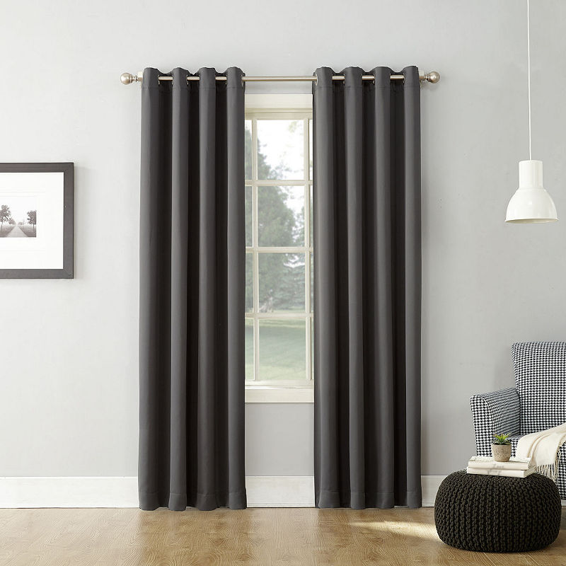 Sun Zero Saxon 54" x 84" Blackout Curtain Panel