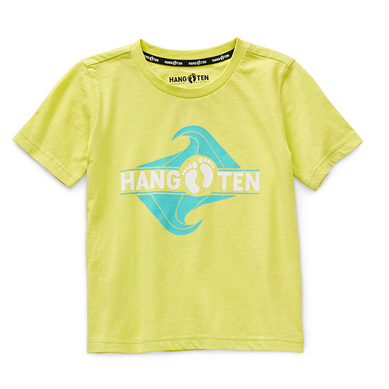 Hang Ten Little Boys Crew Neck Short Sleeve Graphic T-Shirt