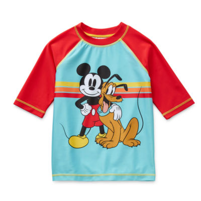 Disney Collection Little & Big Boys Mickey and Friends Mickey Mouse Rash Guard