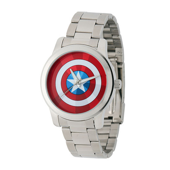 Marvel® Captain America Mens Stainless Steel Watch