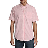YUNY Men Fit Regular-Fit Non-Iron Single Breasted Shirt Pink L 