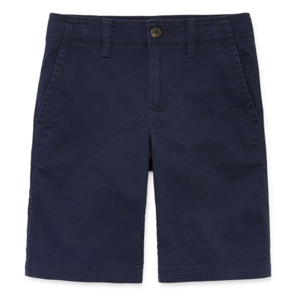 Arizona Little & Big Boys Stretch Fabric Adjustable Waist Chino Short