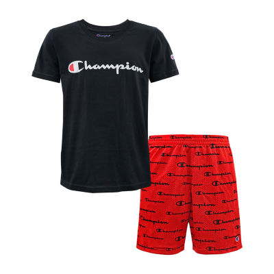 champion shirt and shorts set