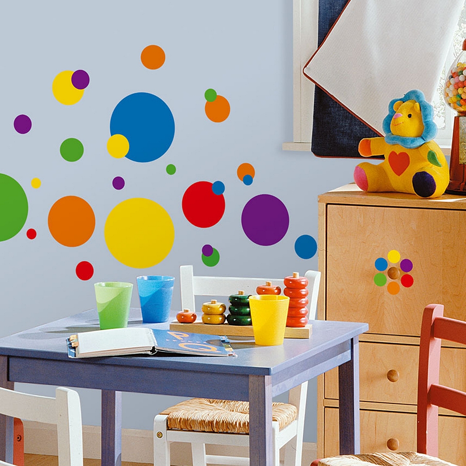 ART Just Dots Wall Decal   Multicolor