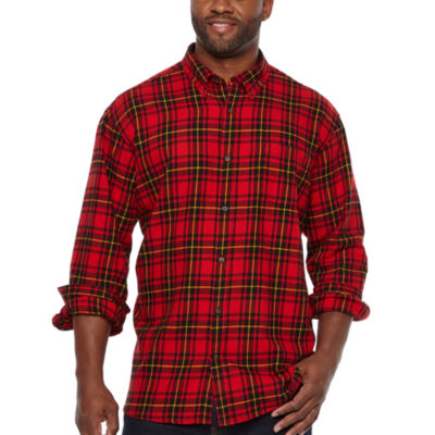 jcpenney big and tall flannel shirts
