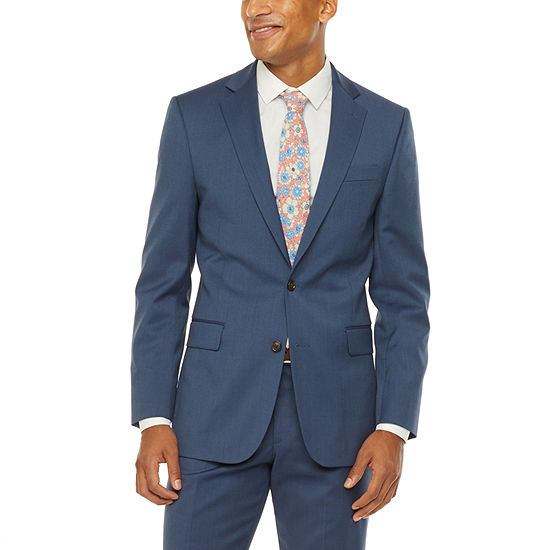 Stafford Super Blue Birdseye Slim Fit Suit Separates
