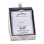 Sparkle Allure You & Me 2-pc. Cubic Zirconia Pure Silver Over Brass 16 Inch Link Cross Necklace Set
