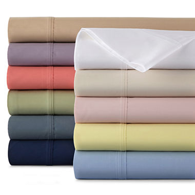 jcp home 300tc Easy Balance Solid Sheet Set