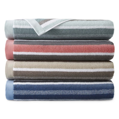 JCPenney Home™ Generous Stripe Bath Towel JCPenney