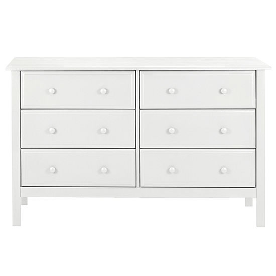 Davinci Jayden 6 Drawer Double Dresser White