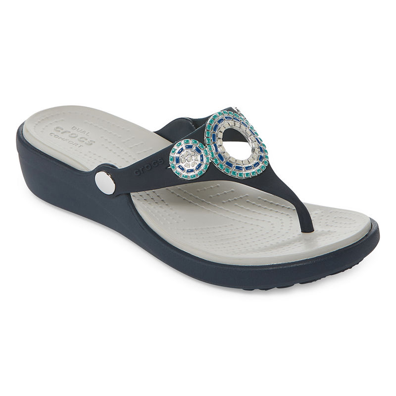 UPC 191448149175 product image for Crocs Sanrah Womens Wedge Sandals | upcitemdb.com