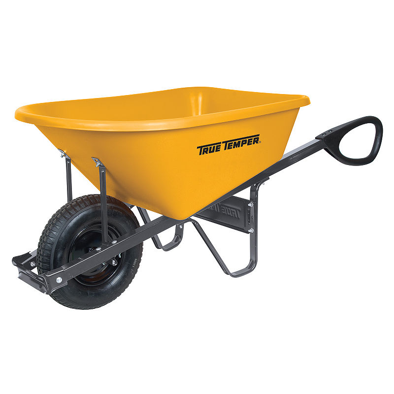 True Temper RP6TC14 6 cu ft Total Control Poly Wheelbarrow