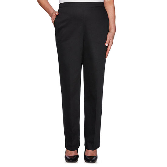 Alfred Dunner Southampton Womens High Rise Straight Pull-On Pants ...